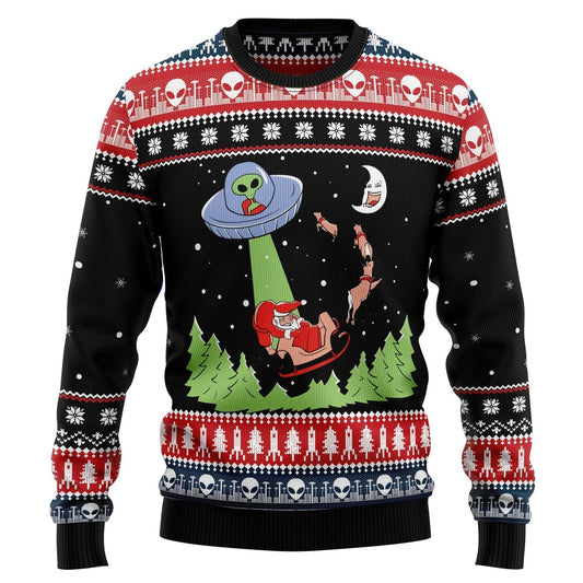 Alien Christmas Ugly Christmas Sweater For Men & Women Christmas Gift Sweater US1499